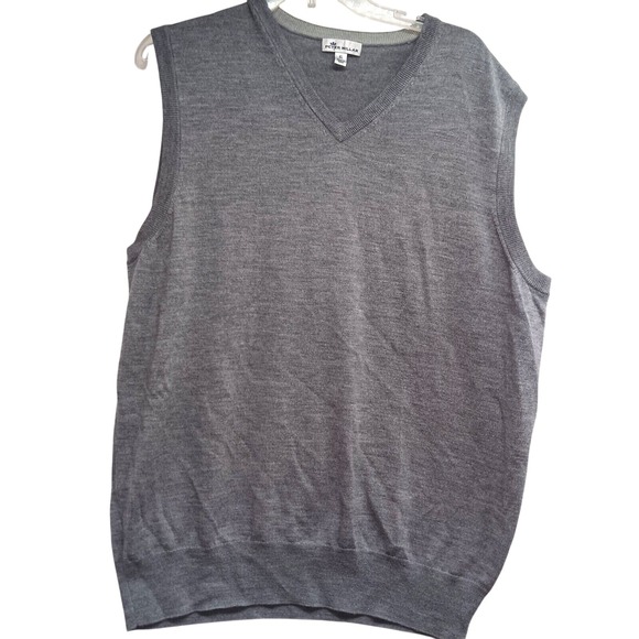 Peter Millar Other - Peter Millar Sweater Vest Men's XL Sleeveless Silk Wool Blend‎ Gray